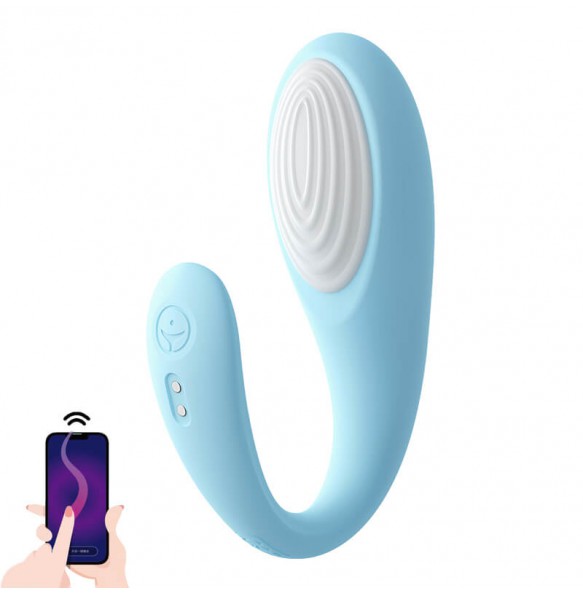 XIUXIUDA - AI Remote Control Wearable Vibrating Egg (Support Connect WeChat Mini Programs - Blue)